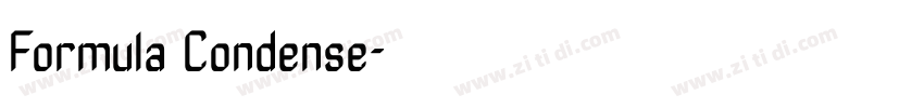 Formula Condense字体转换